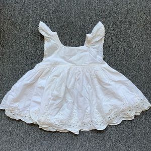 Baby Gap Flutter Eyelet Top 18-24 mos